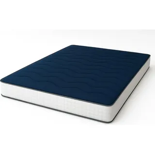 Doppelmatratze 180 x 200 cm aus Waterfoam Allergikerfreundlich | Höhe 20 cm | Medizinprodukt Klasse 1 | Mittelhart, Antibakteriell und Atmungsaktiv | Hergestellt in Italien