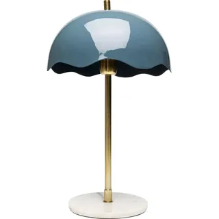 Kare Design Tischlampe Lia Midnight, Blau, Gold, Marmor, Metall, Moderne Tischleuchte, Büro, Wohnzimmer, Schlafzimmer, Office, keine Leuchtmittel inklusive, 50x30x30 (HxBxT)