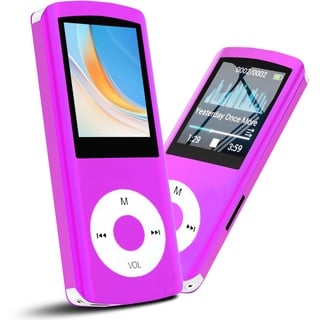 Hotechs MP3-Player/MP4-Player, MP3-Player mit 32 GB Speicherkarte, schlankes Design, digitales LCD-Display, 4,6 cm (1,8 Zoll) Display, FM-Radio