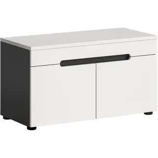 xonox.home Sitzbank 80 x 45 x 37 cm grau/weiß