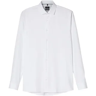 Olymp Businesshemd »No. Six 24/Seven super slim« Jersey-Hemd, weiß,