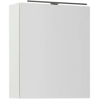 Nobilia Spiegelschrank , Schwarz, Weiß , Metall , 60x72x21 cm , Badezimmer, Badmöbelsets & Badmöbelserien, Badmöbelserien