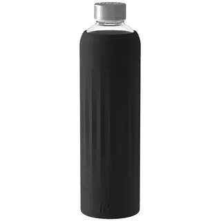 Villeroy & Boch Glas-Trinkflasche To Go & To Stay Schwarz 1 l