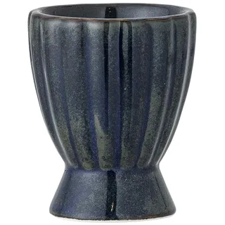 Bloomingville Latina Eierbecher, Blau, Steingut, T4,5xH6 cm, 28 ml