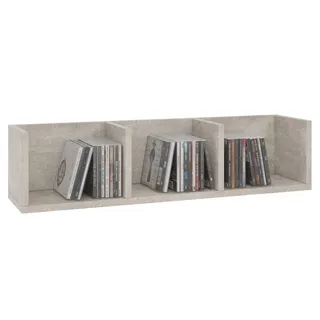 CARO-Möbel Cd/Dvd- Regal Stars , Holzwerkstoff , Mode , 75x18x18 cm , Wohnzimmer, TV Möbel, CD-Regale
