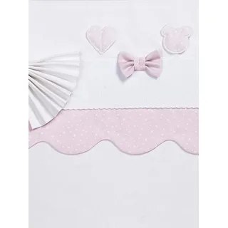 Comptoir Saint Merri Handtuch, Bestickt, Motiv Cars Baumwolle weiß/rot 29 x 41 x 1 cm