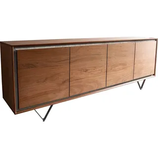 DeLife Sideboard 200 x 0 x 0 cm akazie braun / schwarz