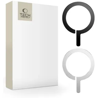 TECH-PROTECT MetalRing universal magnetic - black / silver (2 pcs),