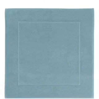 Aquanova Badematte , Pastellblau , Textil , Uni , quadratisch , 60x60 cm , für Fußbodenheizung geeignet, rutschfest , Heimtextilien, Badtextilien, Badematten