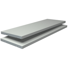 Bild von Steckregal »Stecksystem Grund- und Anbauregal, Metall weiß, 1800x2000x350 mm, 8 Böden weiß