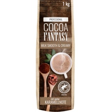 Cocoa Fantasy Milk Smooth & Creamy, 1kg Kakao Pulver für cremige heiße Schokolade, Trinkschokolade, 14% Kakaoanteil