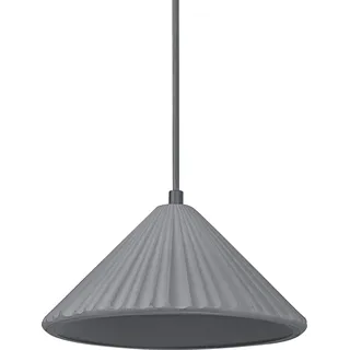 OSRAM 4099854459184 DECOR CONCRETE Pyramid Beton-Leuchte, E27, 250 mm - Dunkelgrau