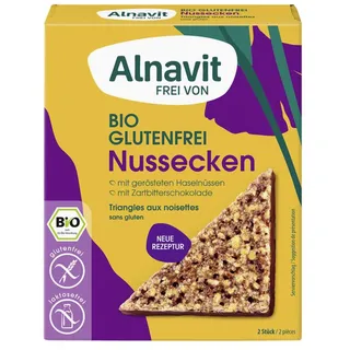 Alnavit Nussecken mit Zartbitterschokolade glutenfrei 150 g
