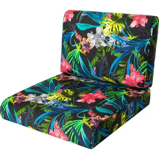 Gartenkissen "Nel" (60×60/60×39 cm) 2-teiliges Sitz | palettenkissen, gartenmöbel, hollywoodschaukel | HobbyGarden - Blau