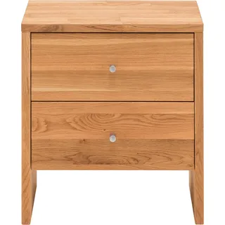 Flur Kommode Eiche Massivholz, 2 Schubladen CUENCA-137 - Braun