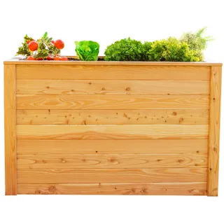 Westmann Hochbeet Lärche 130 x 65 x 84 cm Weiß