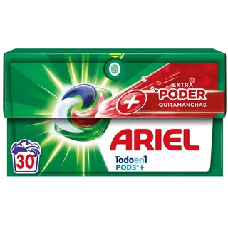 Ariel Waschmittelkapseln + Extra Starker Fleckenentferner 30 Einheiten - Multicolor - One Size