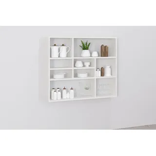 FMD Mika Wandregal 90 x 16 x 78,5 cm Weiß