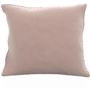 Intirilife 2x Kissenbezug Kissenbezüge aus Samt 40x40 cm in Rosa - für Sofakissen Zierkissen Couchkissen Dekokissen