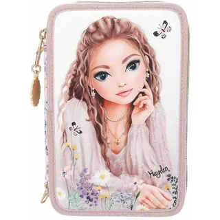 DEPESCHE "3-Fach Federtasche Summer Feeling inkl. Stifte TOPModel 7,5 x 13 x 20 cm violett", violett