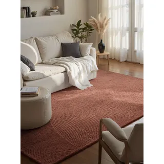 HANSE HOME Calmio Wollteppich 80 x 150 cm Rosa
