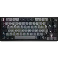 Corsair K65 Plus Wireless 75% RGB Mechanische Gaming-Tastatur, Hot-Red, lineare MLX Red Pre-Lubrifiziert, PBT-Tastenkappen, AZERTY FR – Schwarz
