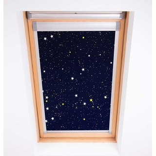 Bloc Jalousien Skylight Verdunkelung, Polyester, navy, SK06, Night Sky