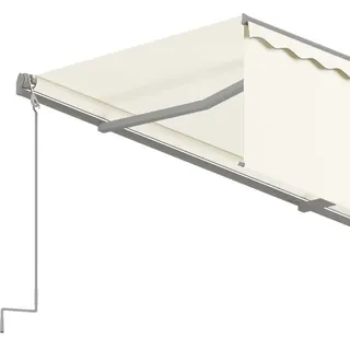 vidaXL Automatisch Gelenkarmmarkise 350 x 250 cm creme inkl. Jalousie 3069407