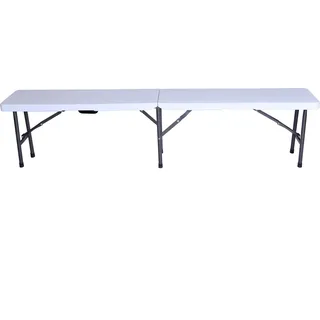 ROJAPLAST Garten-Campingbank CATERING, 180 cm - Weiß