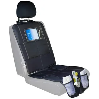 My Baby Lou Kindersitzunterlage , Schwarz , Kunststoff , 123x47.5 cm , passend für alle gängigen Fahrzeuge, Taschen für Spielsachen, leicht zu reinigen, Universalgröße , Baby on Tour, Babyschalen, Babyschalenzubehör