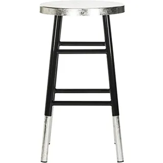 SAFAVIEH Glam Bar & Counter Stool, in Black and Silver