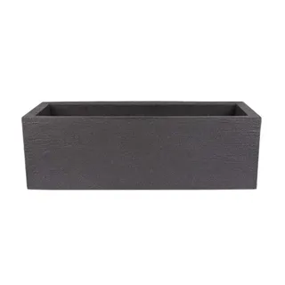 BigDean Pflanzkübel 80x30 cm Blumenkübel in Granitstein-Optik Anthrazit | Für Drinnen und Draußen - XXL Pflanztopf, Blumentopf für Terrasse & Balkon, frostsicher & wasserdicht