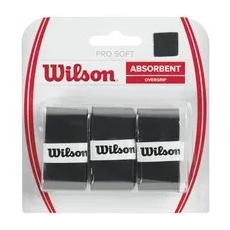 Wilson Soft Overgrip 3er Pack, schwarz