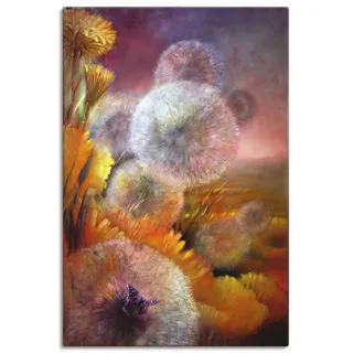 Artland Wandbild »Löwenzahn und Schmetterling« Blumen 1 Stk. tlg. als Leinwandbild, Poster in verschied. Größen, gelb