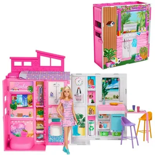 Barbie Puppenhaus-Puppe Klappbares Puppenhaus mehrfarbig