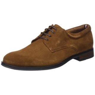 Tommy Hilfiger Herren Derby Schuh Casual Suede Wildleder, Braun (Coconut Grove), 44