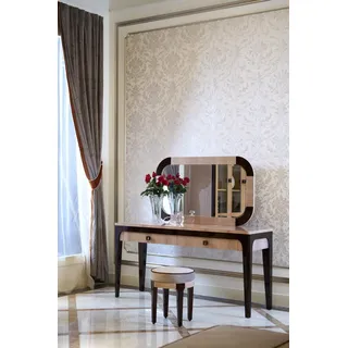 Tisch Modern Konsole Spiegel Kommode Schminktisch Schlafzimmer Hocker Konsolen - Schwarz