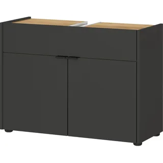 Germania Waschbeckenunterschrank 2 Türen 80 x 60 cm Grau