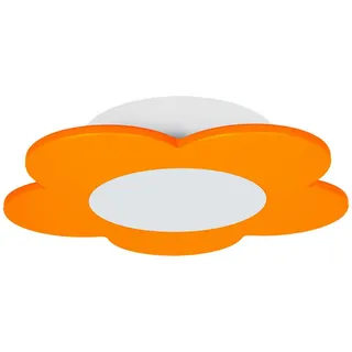 Kinderdeckenleuchte , Orange , Kunststoff, Holzwerkstoff , Blume , 165 mm , F , 20 cm , Lampen & Leuchten, Innenbeleuchtung, Kinderzimmerlampen, Kinderdeckenleuchten