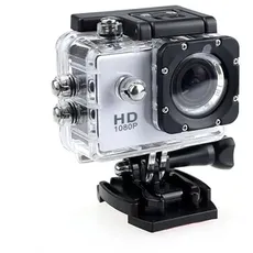 ZHUTA Action Kamera 1080P HD 2.0 Zoll Bildschirm Unterwasserkamera,3MP wasserdichte Sports Kamera mit Zubehör Kits,für Schwimmen Tauchen Fahrrad Motorrad usw(Weiß)