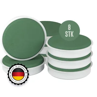 Dekoschale Blumensteckschaum 8 Stück in 13 cm - Nasssteckschaum, Steckmoos, Kegel Blumengestecke - Steckschwamm zum Basteln, Hochzeit, Geschenke, Dekoschale – Blumen Gesteck – DEUTSCHE PRODUKTION