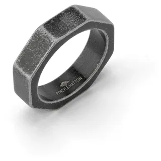 Fingerring FYNCH-HATTON "Schmuck Geschenk Edelstahl Ring The Classic" Gr. 60, braun (antikfarben), Fingerringe, Herren, 60, Edelstahl, 6mm, Fingerring