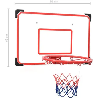 vidaXL 5-tlg. Basketball-Set zur Wandmontage
