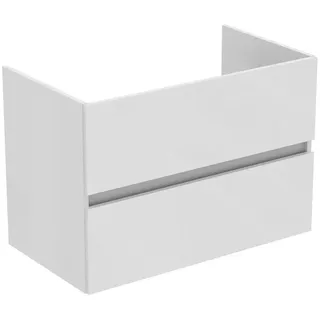 Ideal Standard Badezimmerunterschrank Eurovit+ 80 cm Wandunterschrank mit 2 Schubladen, R0263WG, Weiß