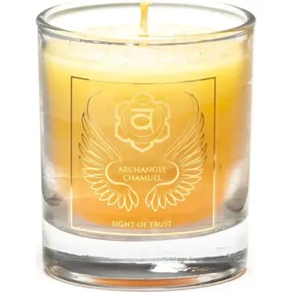 Duftende Votiv-Kerze Erzengel Chamuel 2.Chakra -- 4.5x4 cm - Gelb