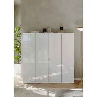 OTTO home SMILE 124 x 114 x 35 cm weiß hochglanz / weiß