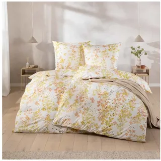 Estella Mako Interlock Jersey Bettwäsche Adeva gelb 135x200 cm + 80x80 cm