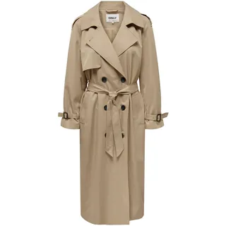 ONLY Damen Onlchloe Double B. Otw Noos Trenchcoat, Tannin, XS EU