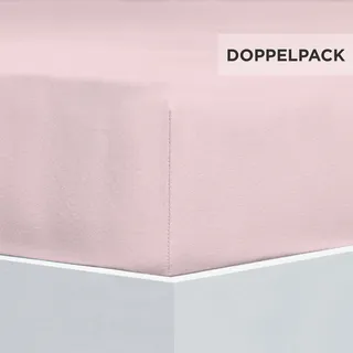 Florella Bettlaken "Flausch-Flanell, 100% Baumwolle", rosé