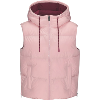 Steppweste ELBSAND, Damen, Gr. L/40, rosa, Obermaterial: 100% Polyester. Futter: 100% Polyester. Füllung: 100% Polyester, Westen Steppweste, mit großem Logoprint auf dem Rücken